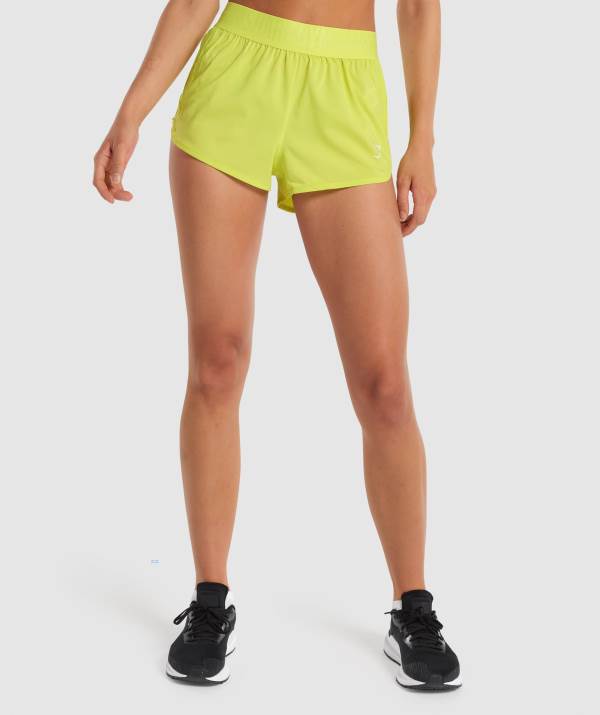 Damske Šortky Gymshark Training Loose Fit Žlté | HF9782360